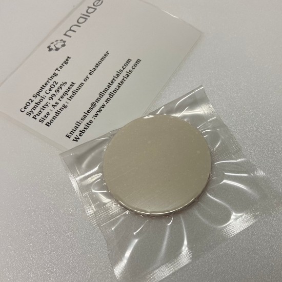 CeO2 Cerium Oxide Sputtering Target With Copper backing Plate